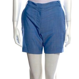 Tibi // Blue virgin wool shorts // 2 // NWT